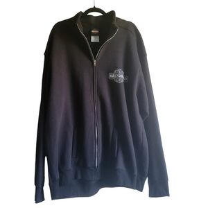 Harley Davidson Black Zip up Sweatshirt Men's size 2XL from Netherlands